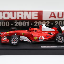 HOTWHEELS 1.18 FERRARI F2004  Melbourne Australian F1 GP Michael Schumacher  ( K4665 )