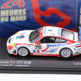 Minichamps 1.64 scale  PORSCHE 911 GT3 RSR Car number 76  24 Hour Le Mans 2007 ( 640 076776 )