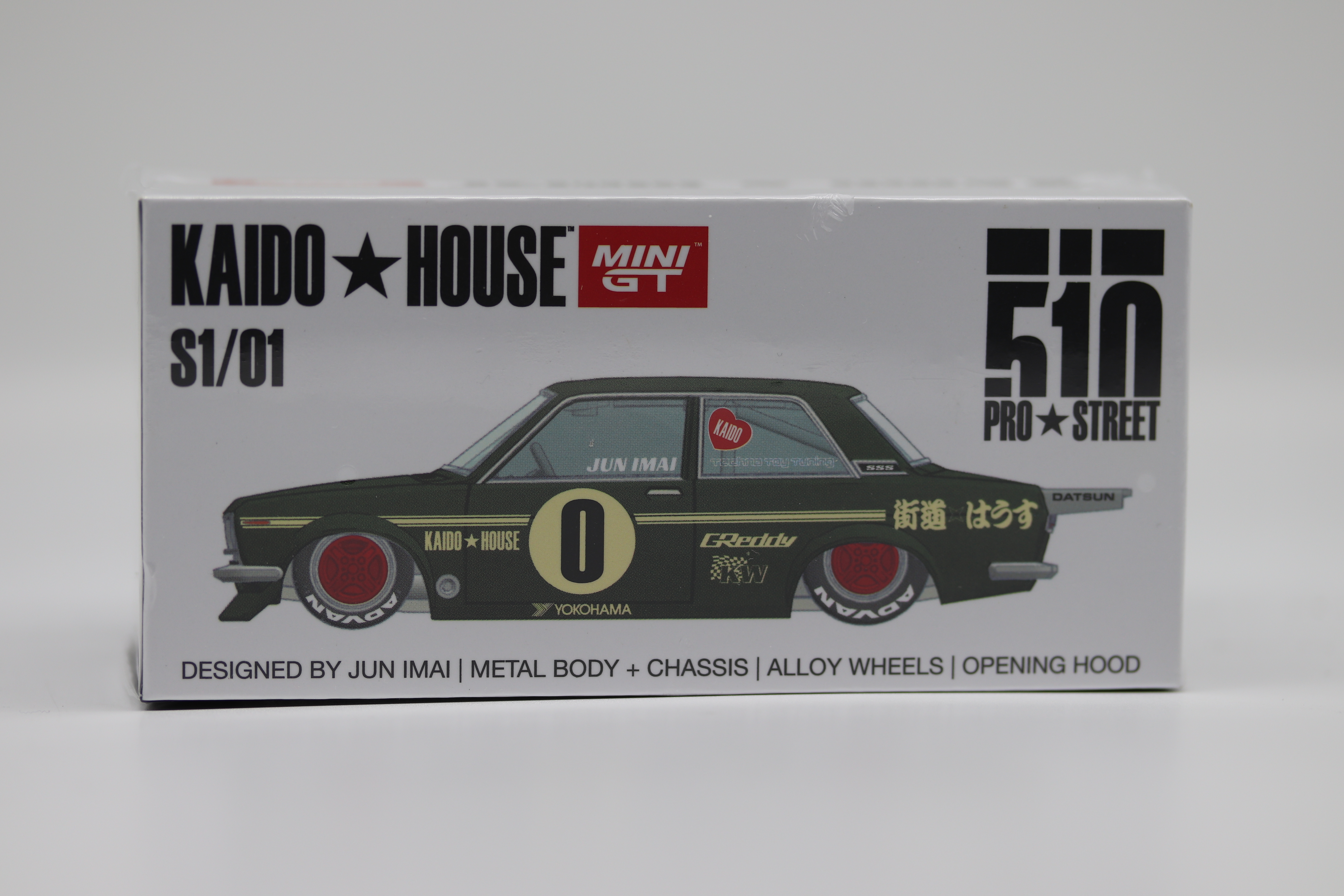 Mini GT x Kaido House 1:64 Datsun 510 Pro Street OG Green