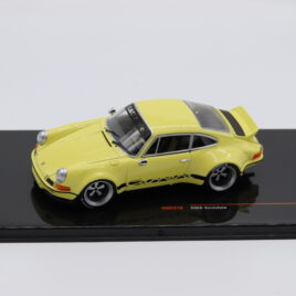 1.43 IXO Porsche RBW 964  Yellow colour with black stripe and silver wheels ( MOC310 )