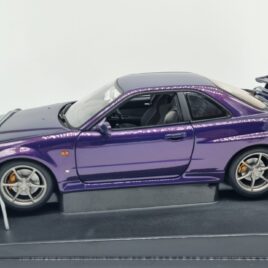 AUTOART 1.18 Nissan Skyline R34 GT-R 1999 Midnight Purple colour ( 77304 )