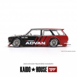 Mini GT 1.64 Kaido House Datsun 510 pro street Wagen Advan racing Red/ Black ( KHMG033 )